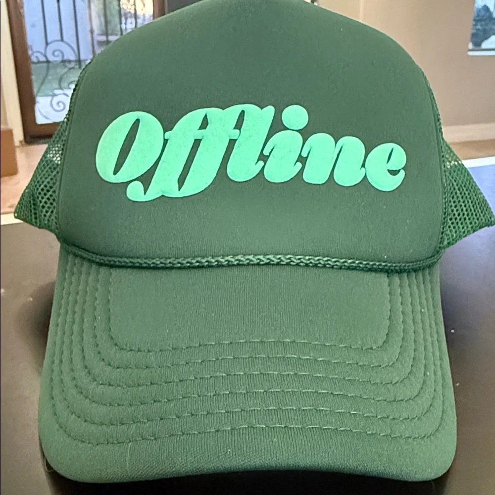 Green 'Offline' Trucker Hat